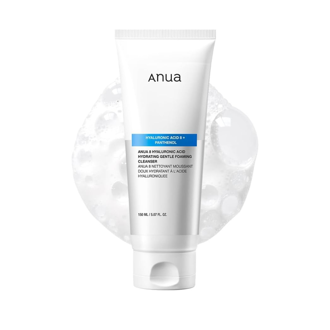 Anua Hyaluronic Acid 8 + Panthenol Gentel Foaming Cleanser - 150ml | انوا غسول رغوي بالبناتينول والهيالورونيك اسيد - 150 مل