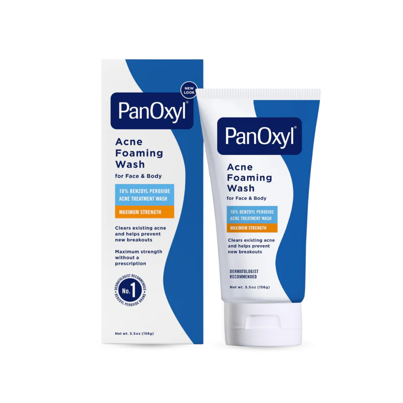 PanOxyl Acne Foaming Wash Benzoyl Peroxide 10% Max Strength - 156g | بانوكسيل غسول رغوي لحب الشباب البنزويل بيروكسايد 10% - 156 غرام