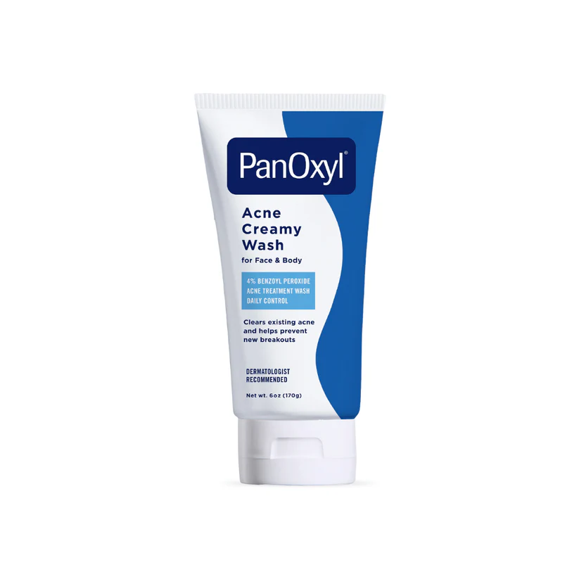 Panoxyl Acne Creamy Face Wash 4% Benzoyl Peroxide - 170g | بانوكسيل غسول لعلاج حب الشباب 4% بينزويل بيروكسايد - 170 غرام