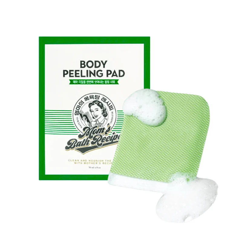 Mom's Bath Recipe Body Peeling Pad - 25mlx8pads | مامز باث ريسيبي ليفة تقشير للجسم - 25 مل . 8 قطع
