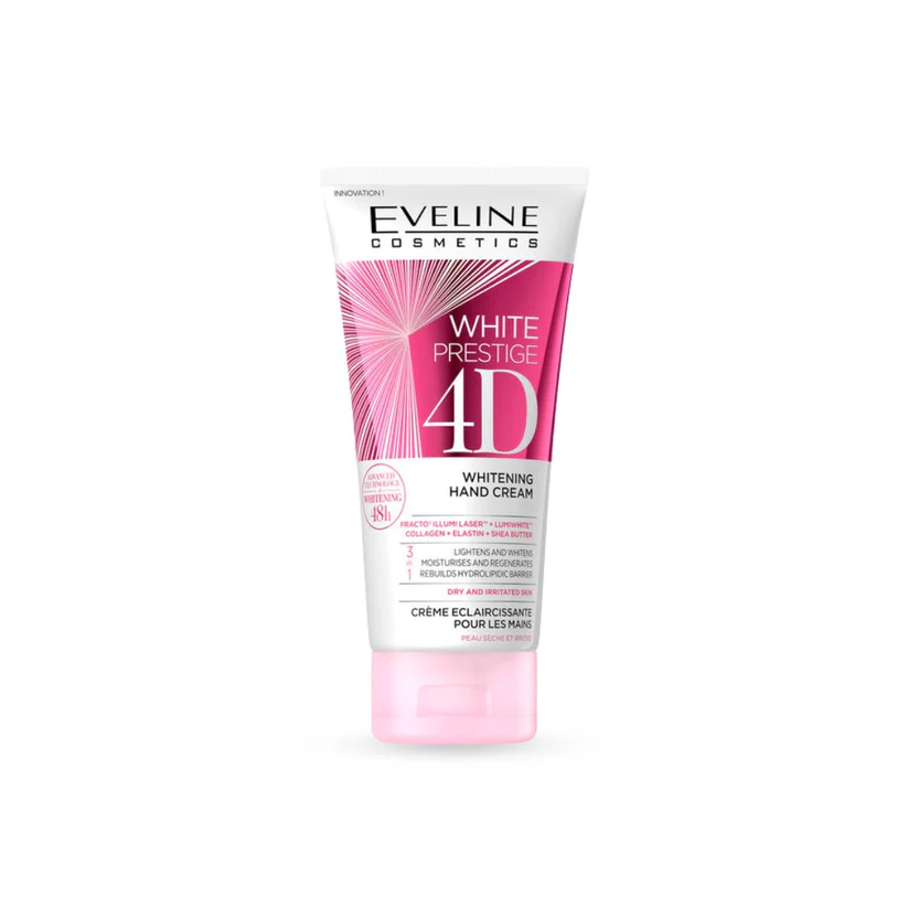 Eveline White Prestige 4D Whitening Hand Cream - 100ml | ايفيلين كريم لتفتيح اليدين - 100 مل