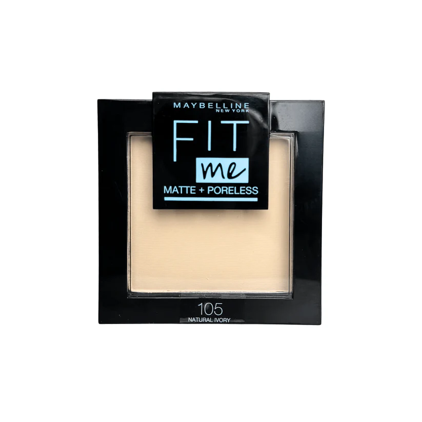 باودر فت مي مايبلين درجة 105 | Maybelline fit me matte poreless powder 105