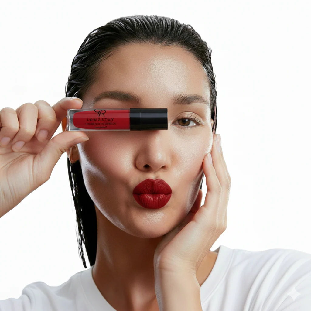 كولدن روز أحمر شفاه سائل مطفي يدوم طويلاً