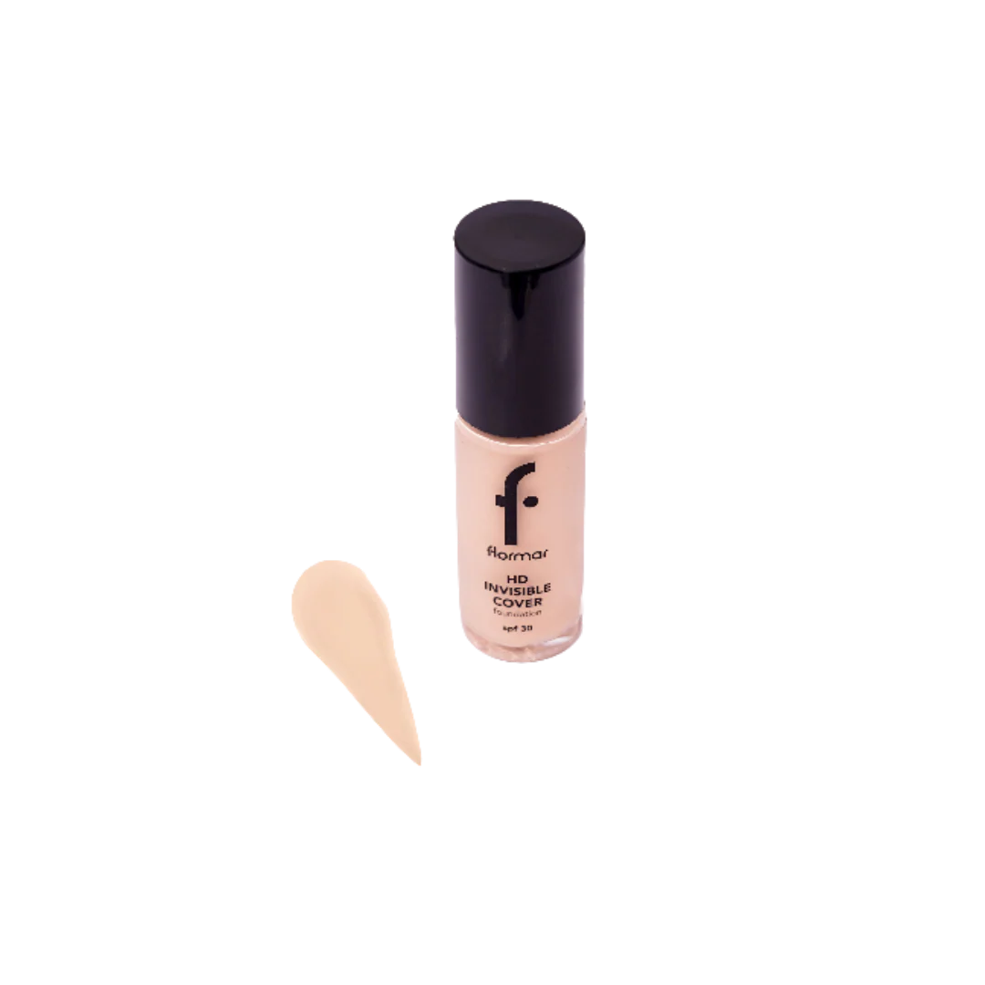 Flormar HD Invisible Cover Foundation - 30ml | فلورمار كريم الاساس - 30 مل
