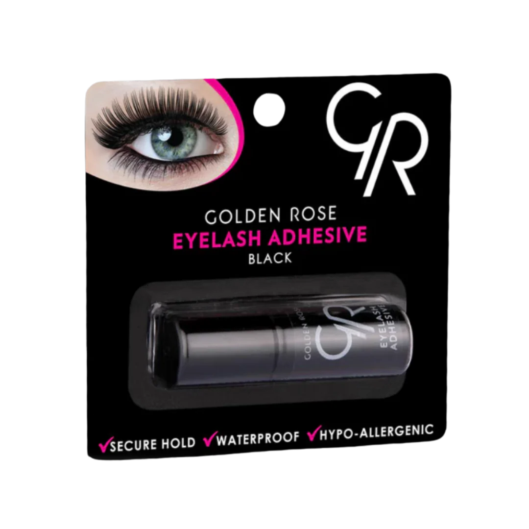 GOLDEN ROSE Eyelash Adhesive Black - 3 ml | كولدن روز لاصق للرموش باللون الاسود - 3 مل